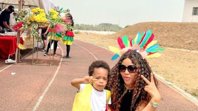Regina Daniels Amazed At How Her Son Is Growing So Fast, Check Out What She Said