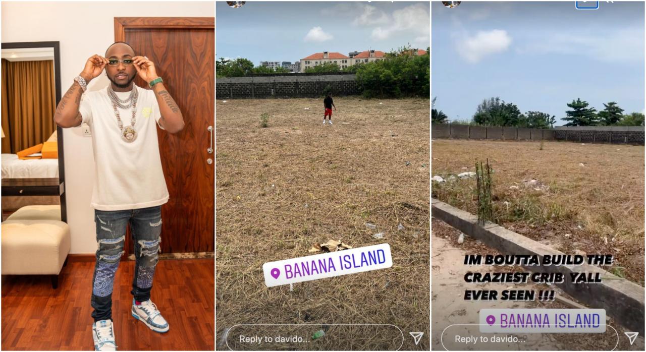 Davido splashes millions on a massive plot of land in Banana Island
