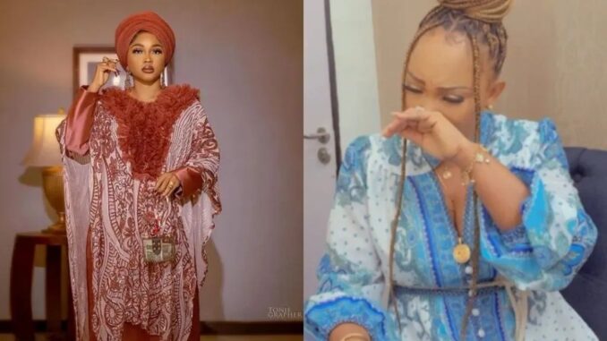 Mercy Aigbe cries out after experiencing a great loss