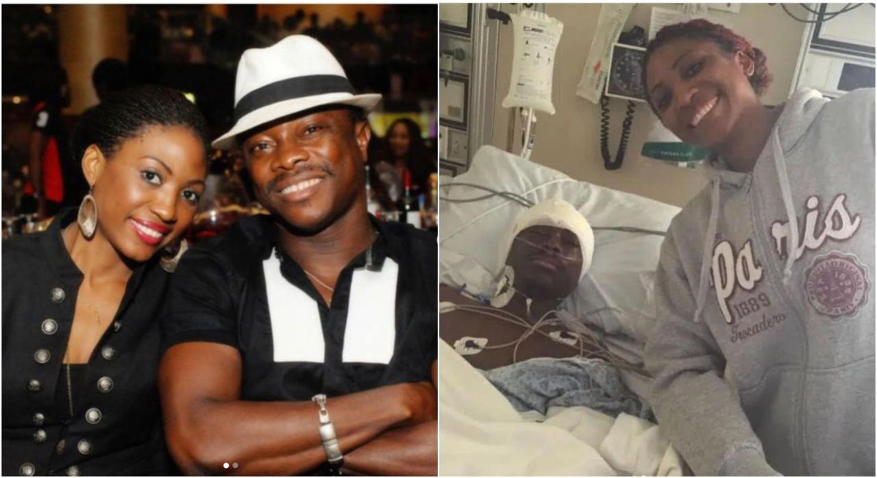 Julius Agwu’s wife moves on with a new man despite condition of her ailing husband