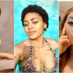 Regina Daniels flaunts her b00bs in sultry swimming photos