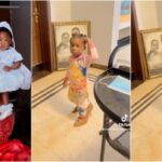 Mercy Johnson’s daughter wows many as she effortlessly walks with high heel shoes