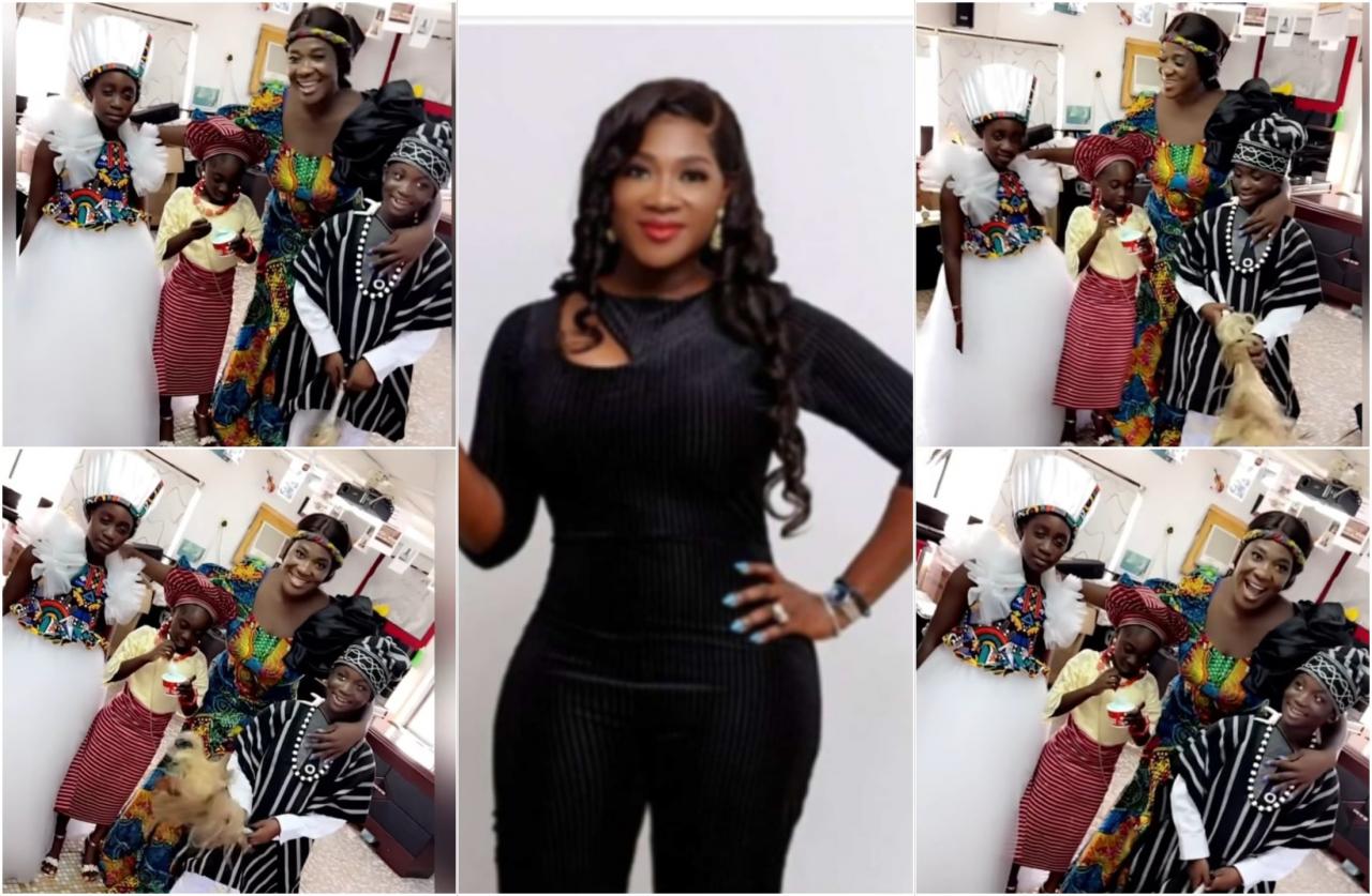 Mercy Johnson leaves many drooling with her kids cultural day outfits