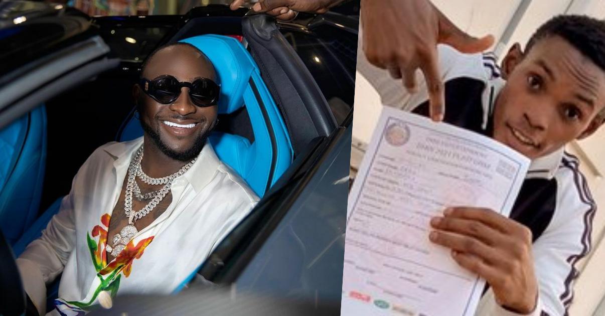 "Pay me back my money so I can pay my school fees" - Man calls out Davido (Screenshots)