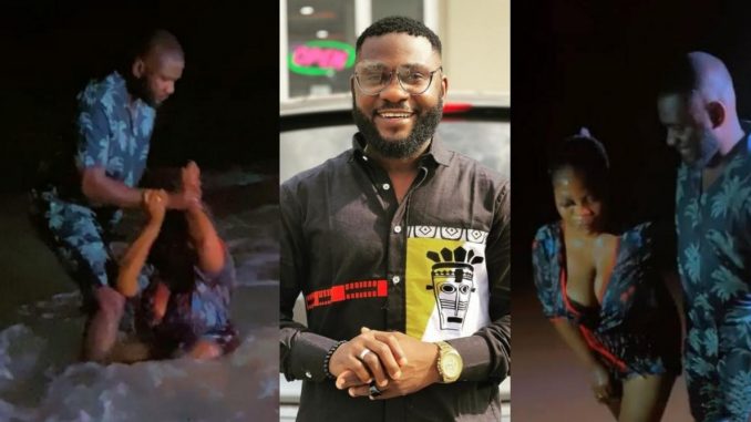 Actor Jide Awobona rescues female colleague,  Rachael Adelaja from drowning on set