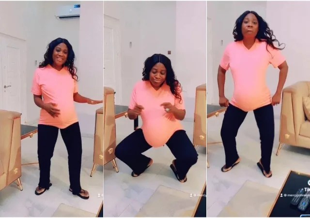 Heavily Pregnant’ Mercy Johnson Drops Her Own Version Of Kizz Daniel’s ‘Buga Challenge