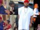 Yul Edochie’s son with second wife, Judy Austin finally meets with grandpa, Pete Edochie for blessings