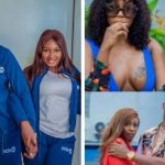 M.O Bimpe Reacts After Seeing Her Husband Lateef Adedimeji On Set  With Beautiful Nollywood Celebs