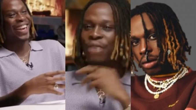 How I felt after holding fake b00bs for the first time in my life — Singer Fireboy