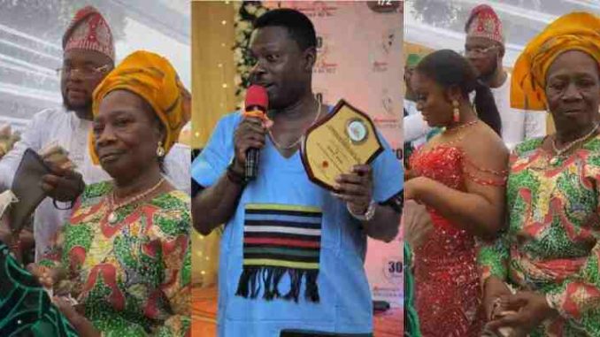 Kunle Afod Shares A Lovely Video Of His Mother As She Attends Her Daughter’s Introduction
