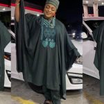 Reactions as Dayo Amusa steps in Agbada outfit