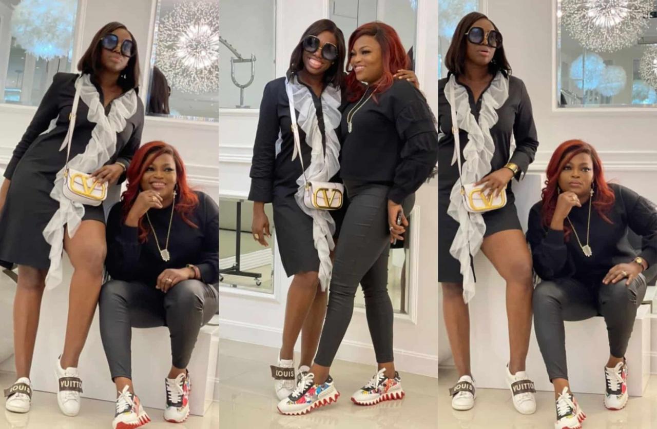 Funke Akindele pours sweet words on her stylist, Medlin Boss, months after squashing their beef
