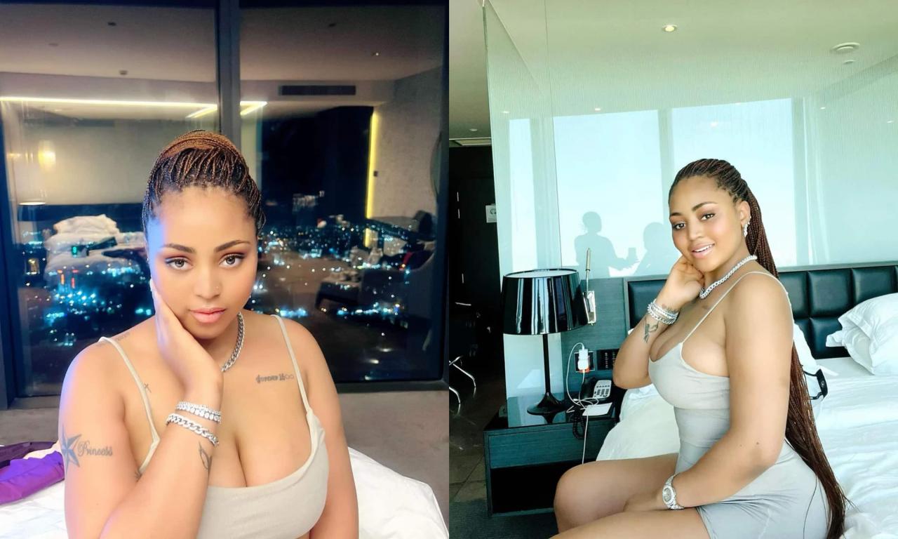 Reactions as Regina Daniels tension fans with banging body photos