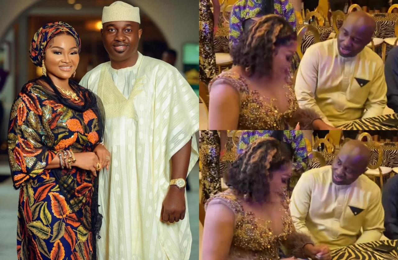 Kwam1’s 50years on stage: Kazim Adeoti queries wife, Mercy Aigbe’s outfit