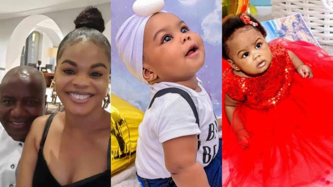 Lanre Gentry and wife, leave many gushing as they celebrates their daughter