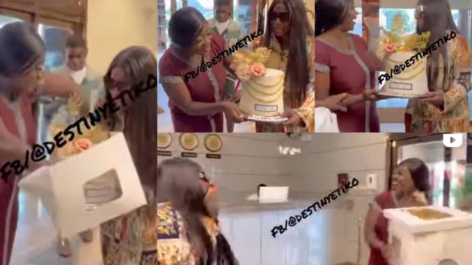 Mercy Johnson brings Destiny Etiko to tears as she surprises her in grand style