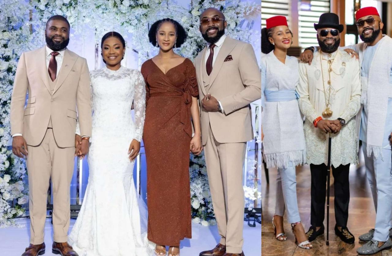 Mercy Chinwo’s husband, Pastor Blessed publicly honors Banky W and Adesua Etomi with deep message