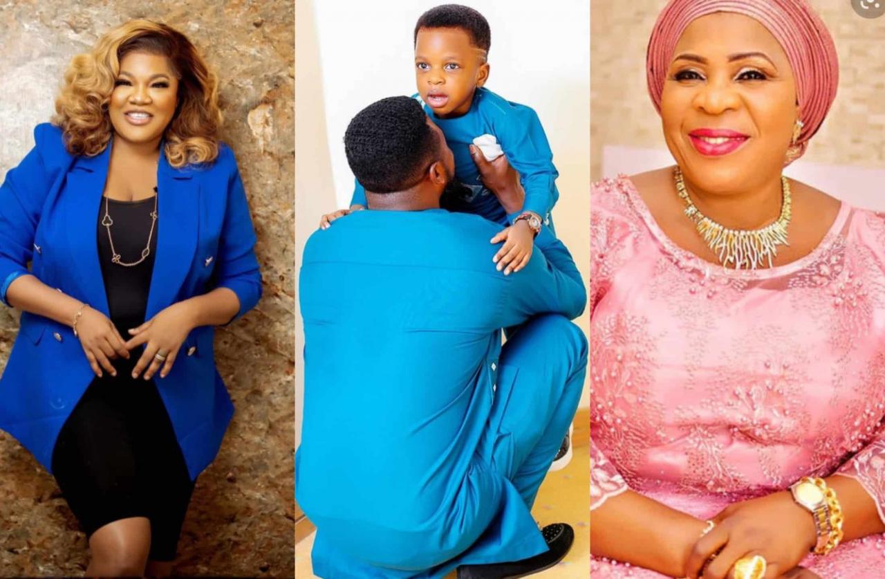 Fausat Balogun celebrates Toyin Abraham son
