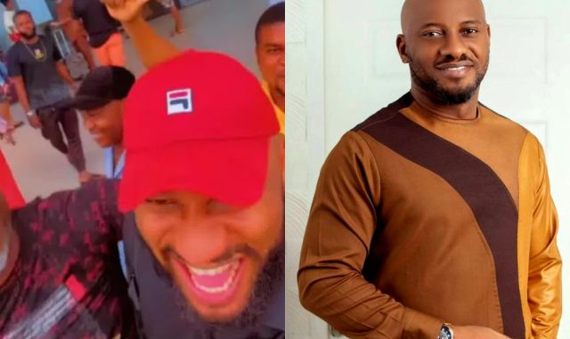 Yul Edochie teased by fans at airport for taking a second wife