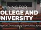 Planning for a Successful College and University Career