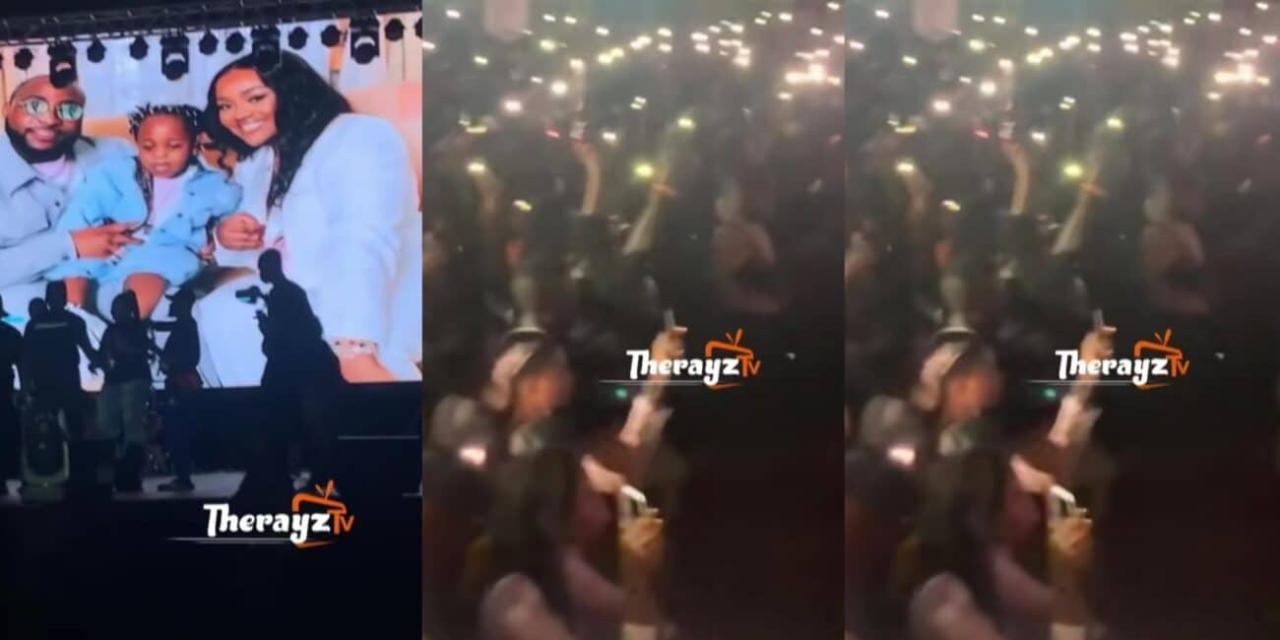 Fans of Davido pay their last respect to Ifeanyi at his fans concert in Lagos
